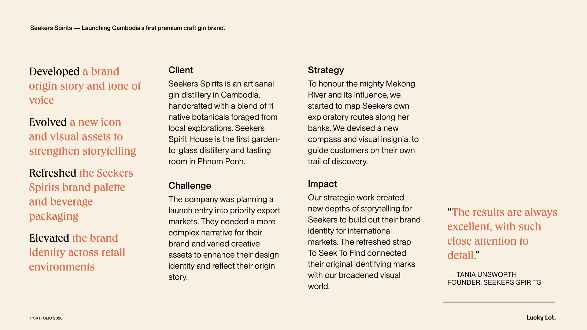 Lucky Lot portfolio — selected work